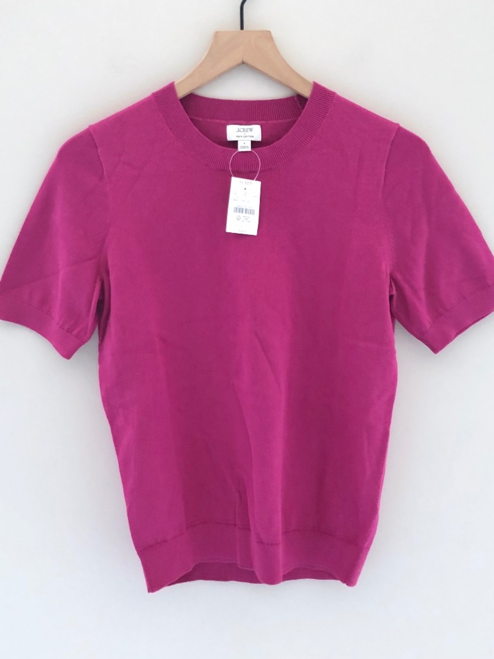 NWT J.Crew Factory Short-sleeve Cotton Crewneck Sweater